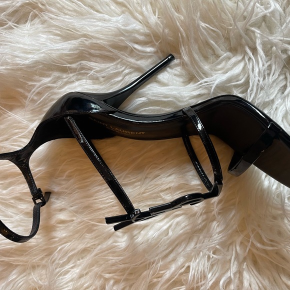 Saint Laurent Cassandra YSL Logo Sandals - Picture 13 of 14